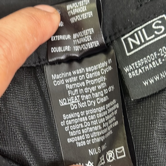 CONILS black snow ski pants water proof pants size 8-small ski snow pants - Picture 13 of 13